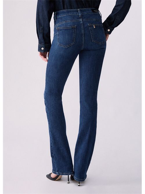 Jeans bootcut con bottoni gioiello LIU JO | UF6025D0328/79114